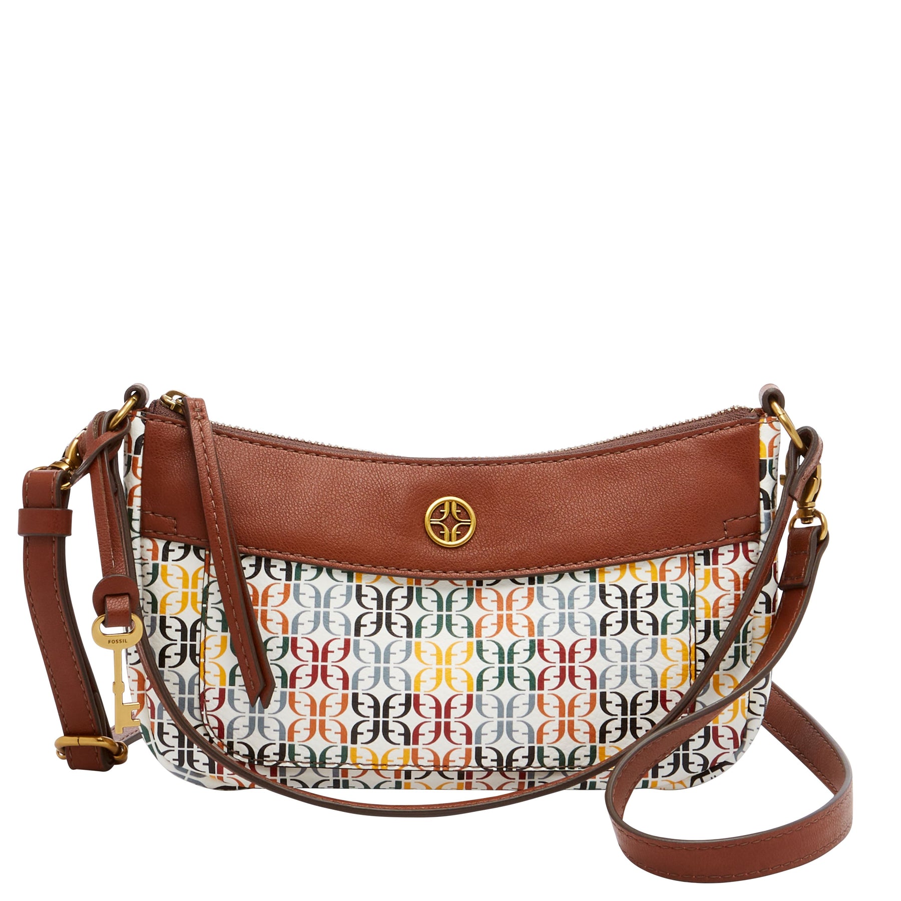Fossil Skylar Damen-Mini-Baguettetasche aus PVC