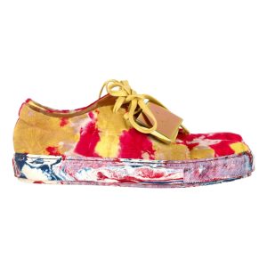Acne Studios Adriana bedruckte Sneaker aus Ponyhaar – Mehrfarbig