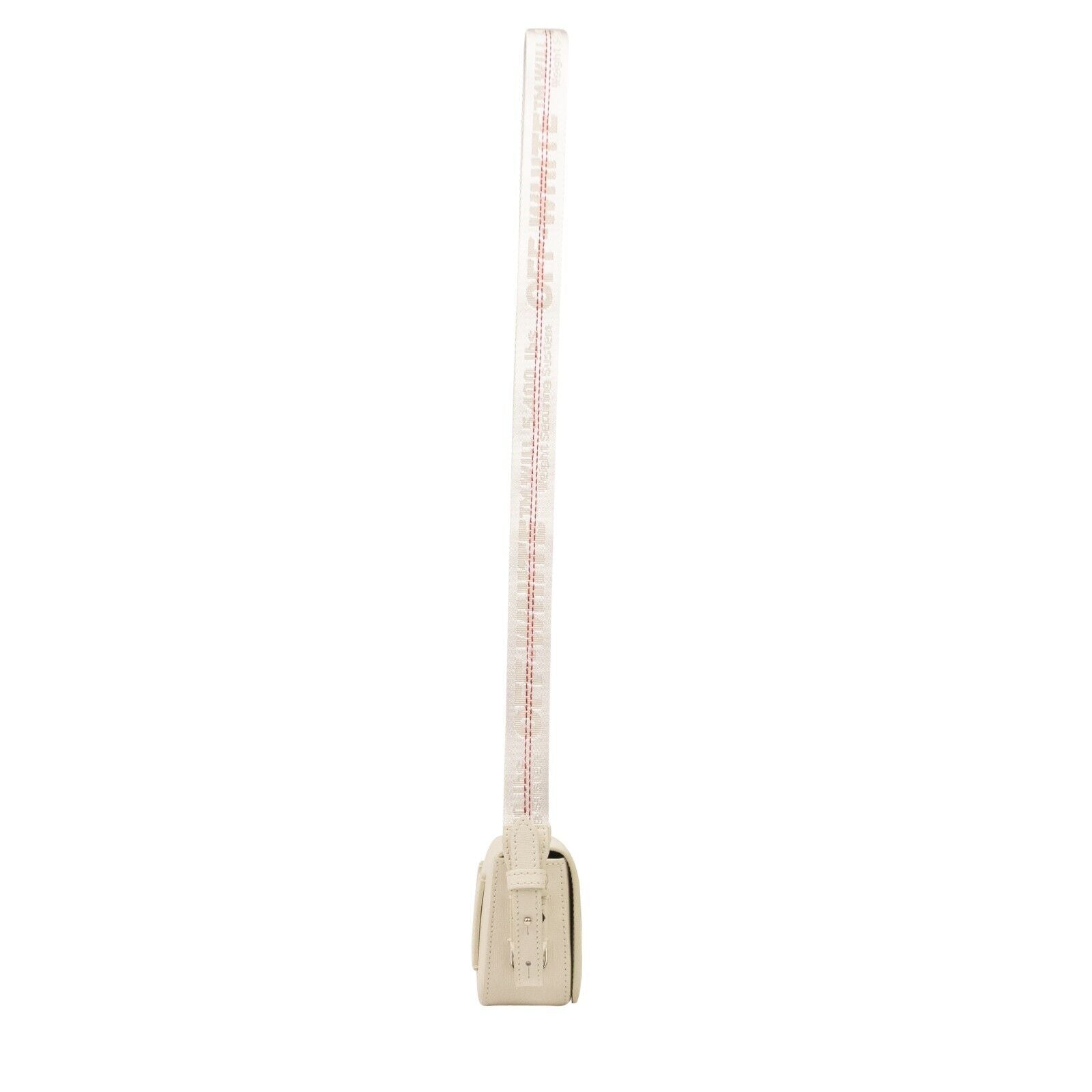 Weiße Diagonal Baby Tasche mit Klappe