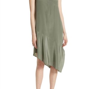 Tira Kleid – asymmetrisch, Tarnmuster, Seide