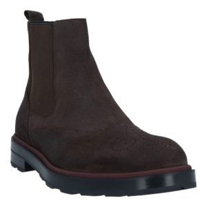 Bally Corad 6239751 Chelsea-Stiefel – Leder, Rindsleder, Veloursleder, Herren, Ebano