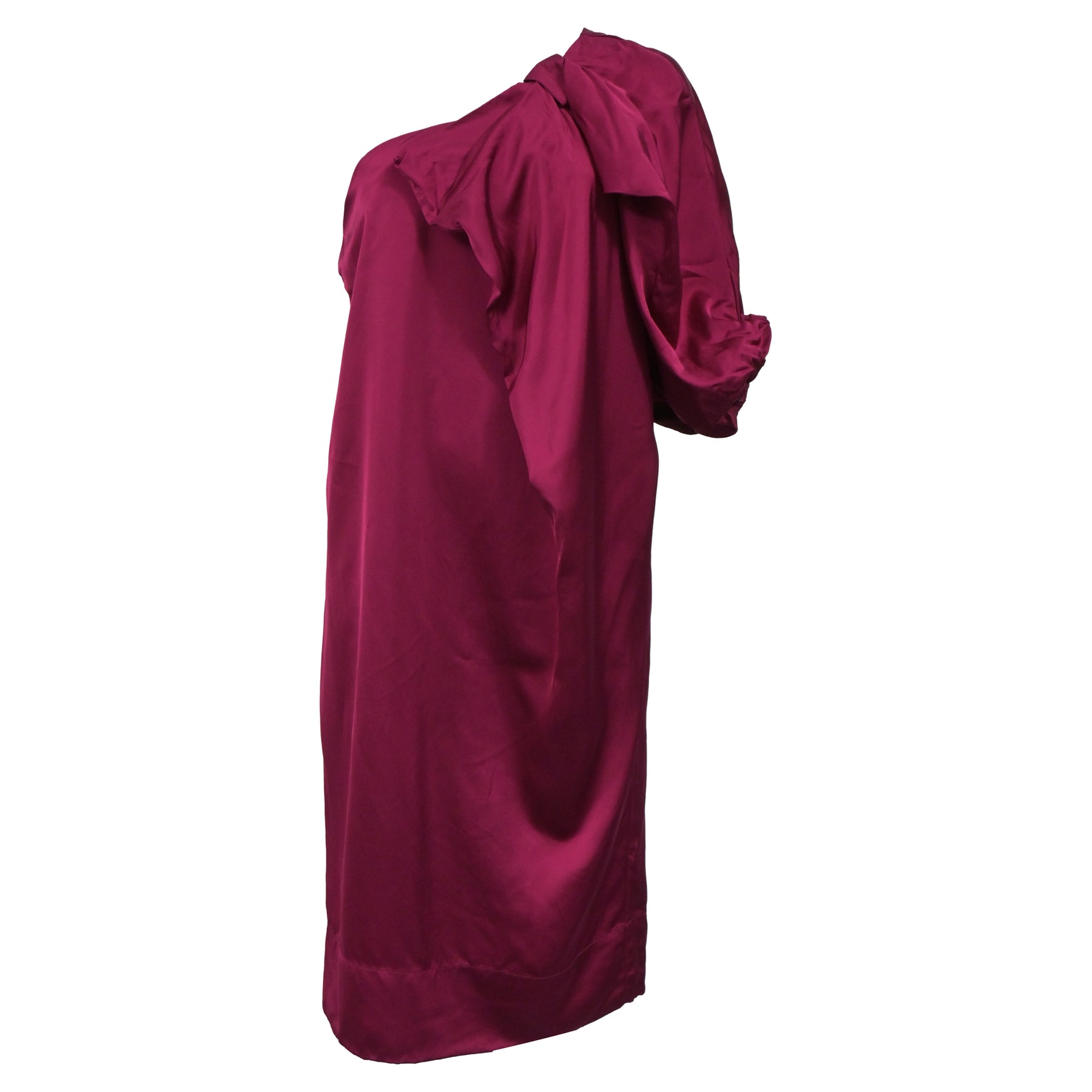 Stella McCartney One-Shoulder-Kleid aus rosa Viskose