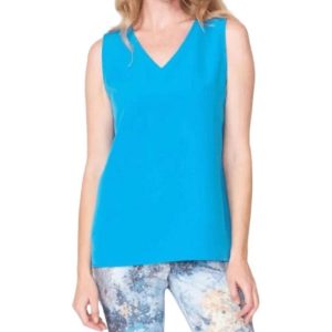 V Tanktop in Türkis