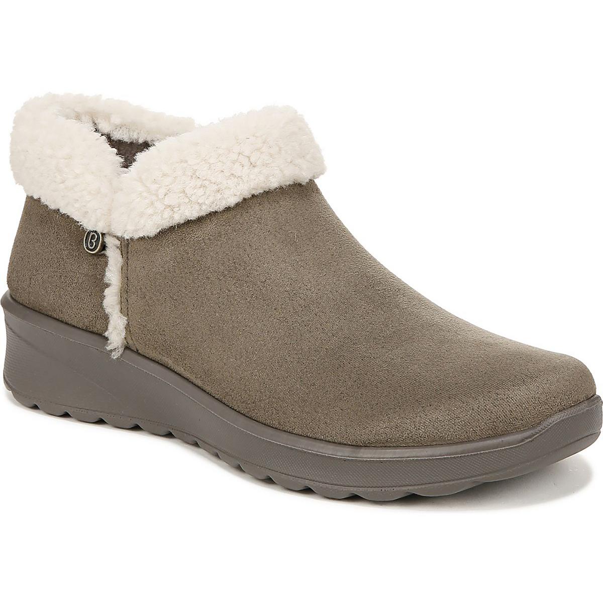 Gift Stiefeletten – Velourslederimitat, zum Hineinschlüpfen