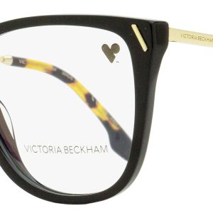 Victoria Beckham VB2636 001 56mm Brille – Damen, eckige Form, Schwarz, Gold