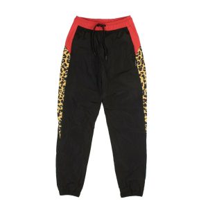 Marcelo Burlon Trainingshose mit Leopardenmuster in Schwarz-Rot