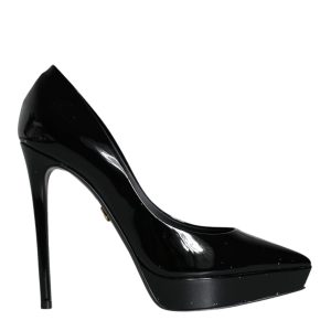 Dolce & Gabbana Damen-Lederpumps mit Plateau und Absatz, gebraucht