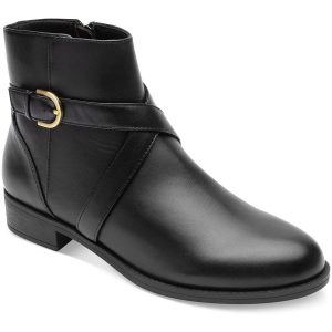Vicky Stiefeletten – überkreuzt, Leder, Damen