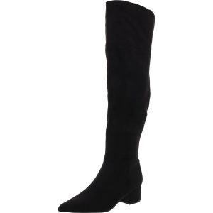 Maner 2 kniehohe Stiefel – Velourslederimitat, mit Reißverschluss