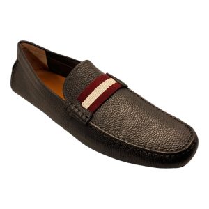Bally Waltec 6230202 Chocolate Calf Loafer – Leder, genarbt, Herren