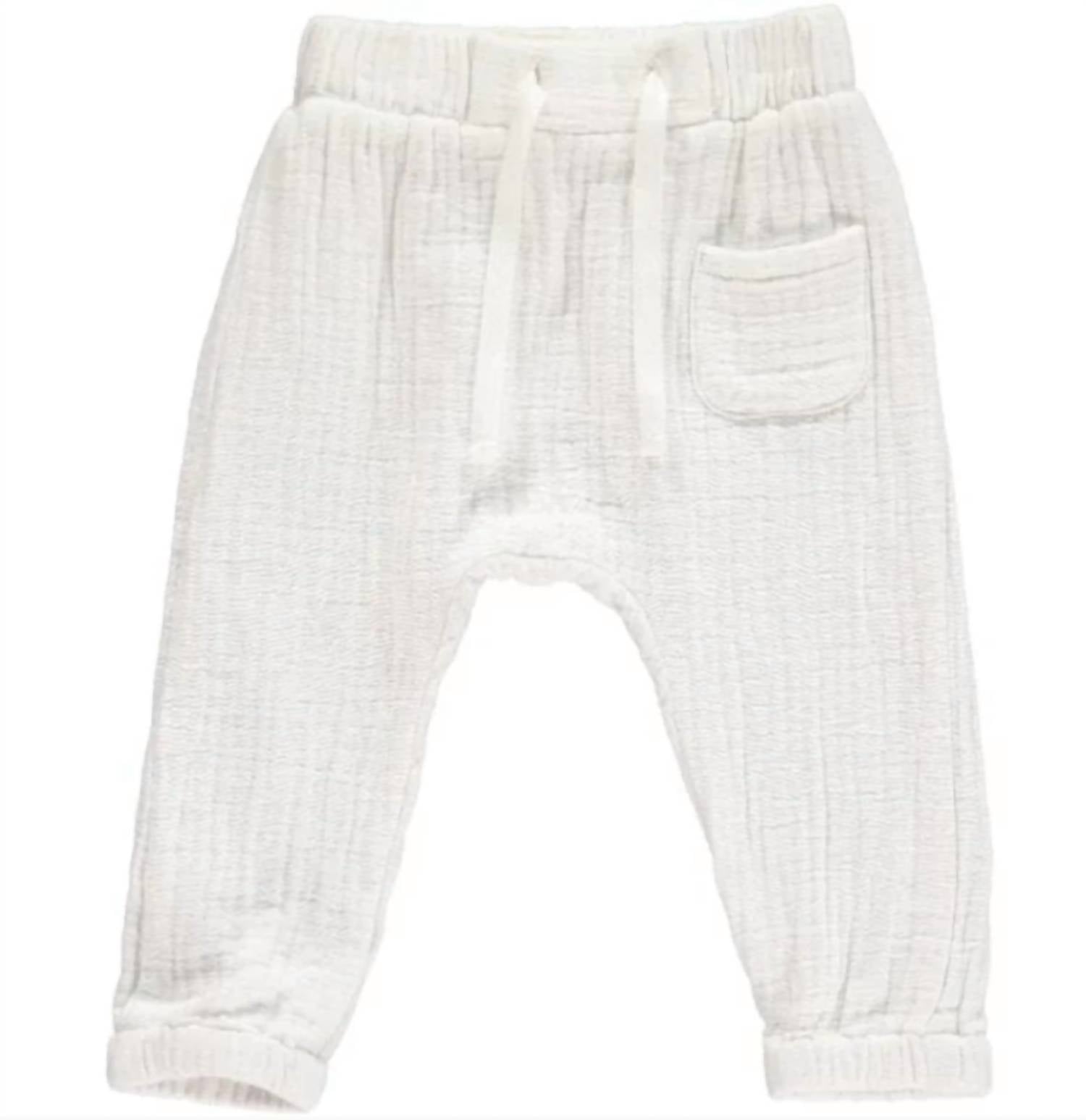 ' Bosun Gauze Hose – Baumwolle, Weiß, Kinder