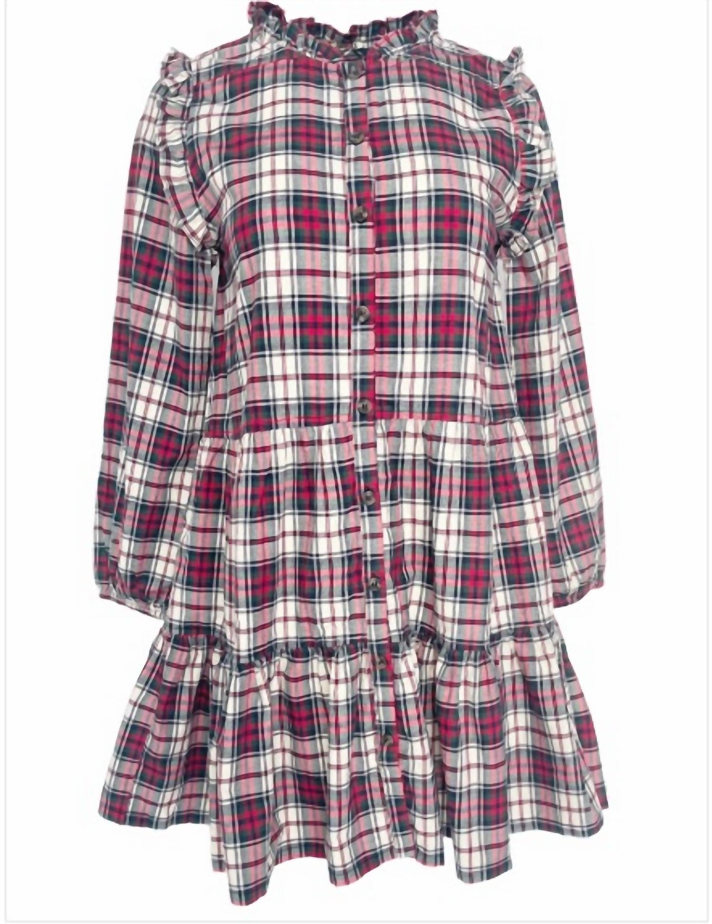 Kalani Holly Kleid – Tartanmuster