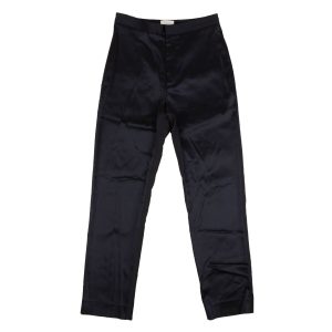 Deveaux klassische schmale Hose aus Acetat in Marineblau