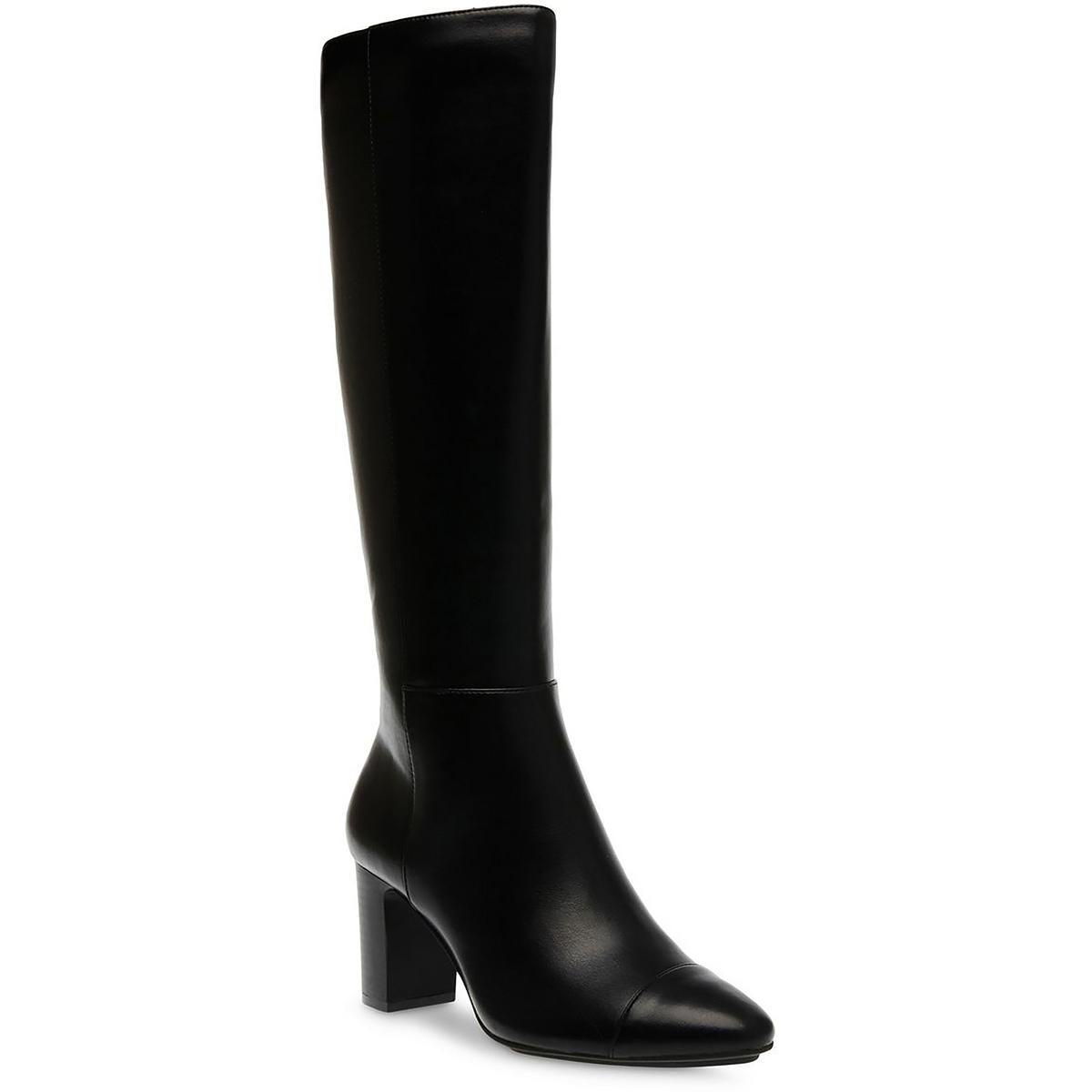 Spencer kniehohe Stiefel – Kunstleder, hoher Schaft