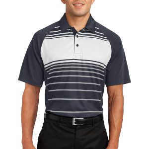 Sport-Tek Dry Zone Herren-Poloshirt mit Streifen im Sublimationsdruck