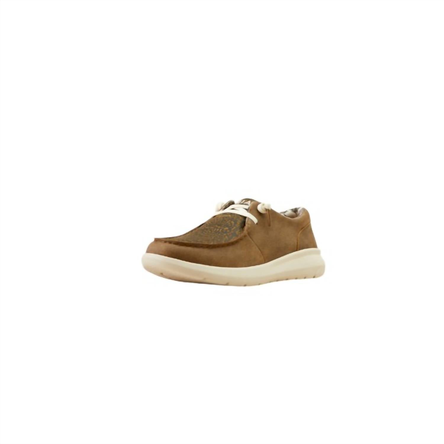 Hilo Fancy Damen-Schuhe in Camo Brown Bomber/Distressed Hide