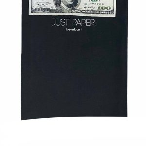 Just Paper Herren-T-Shirt – Schwarz