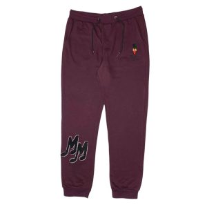 Money Makers Herren-Jogginghose – Burgunderrot – 7733719564348