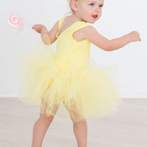 Tank Ballettbody mit Tutu – Gelb