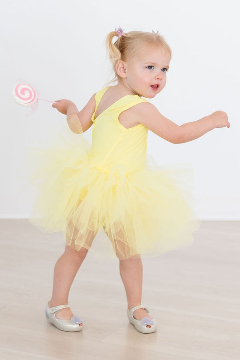 Tank Ballettbody mit Tutu – Gelb