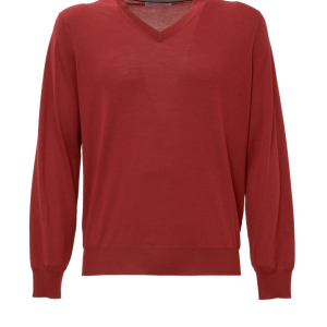 Brunello Cucinelli neuer Herren-Langarm-Pullover aus 100 % Kaschmir mit V-Ausschnitt