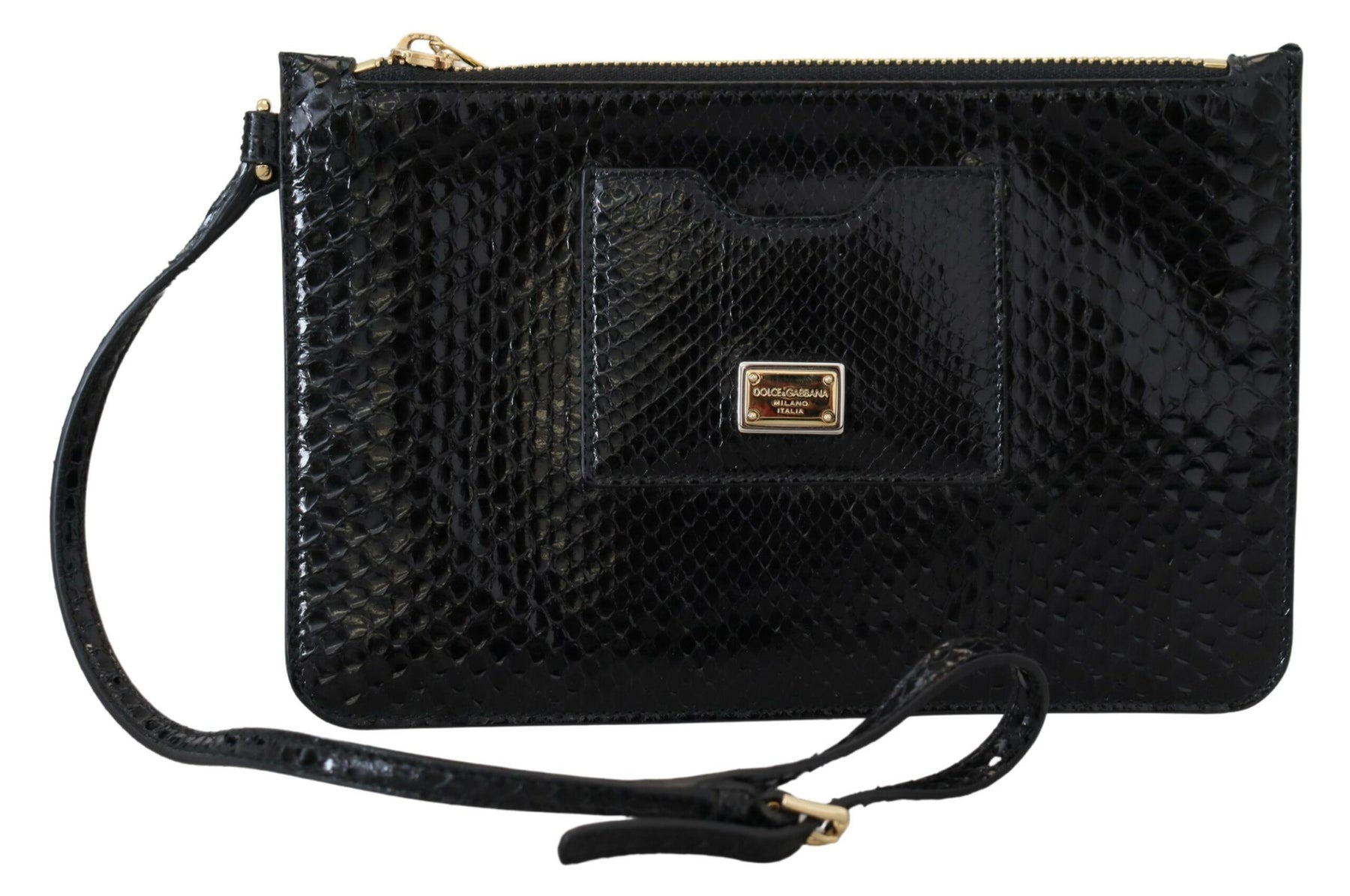 Dolce & Gabbana Ayers Damen-Lederclutch mit Handschlaufe als Geldbörse