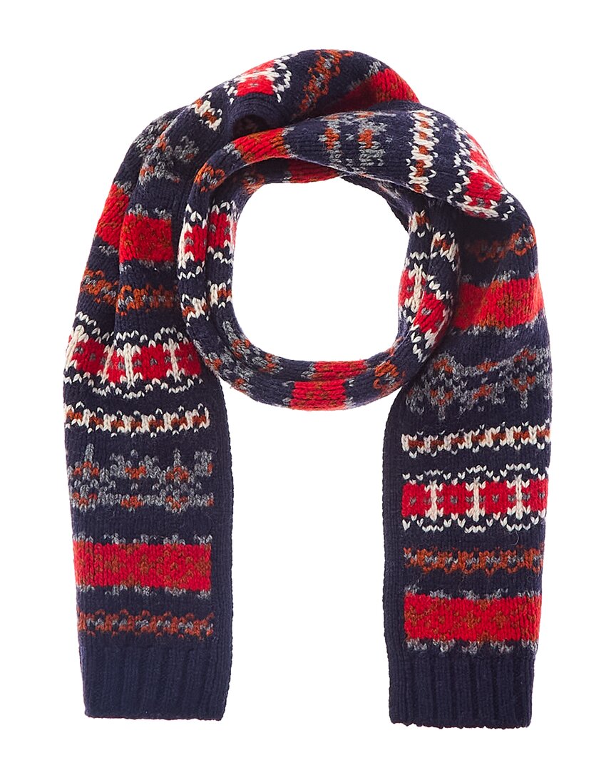 Alex Mill Schal – Wollmischung, Fair-Isle-Muster