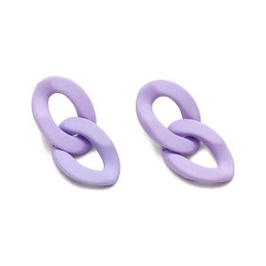 SOHI violette Damen-Ohrstecker