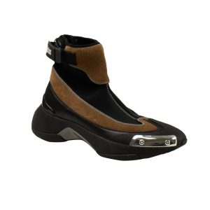 ‘Recovery' Sneaker – High-Top, Schwarz, Braun