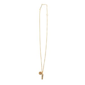 Pill Halskette – Metall, Anhänger, Gold
