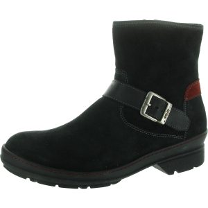 Stiefeletten – mit Reißverschluss, Veloursleder