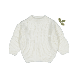 The Chunky Pullover – Weiß, Strick