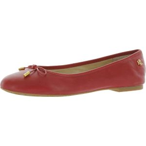 Jayna Lederballerinas mit runder Zehenpartie