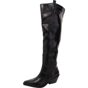 Luela Overknee-Stiefel – Kunstleder, unifarben