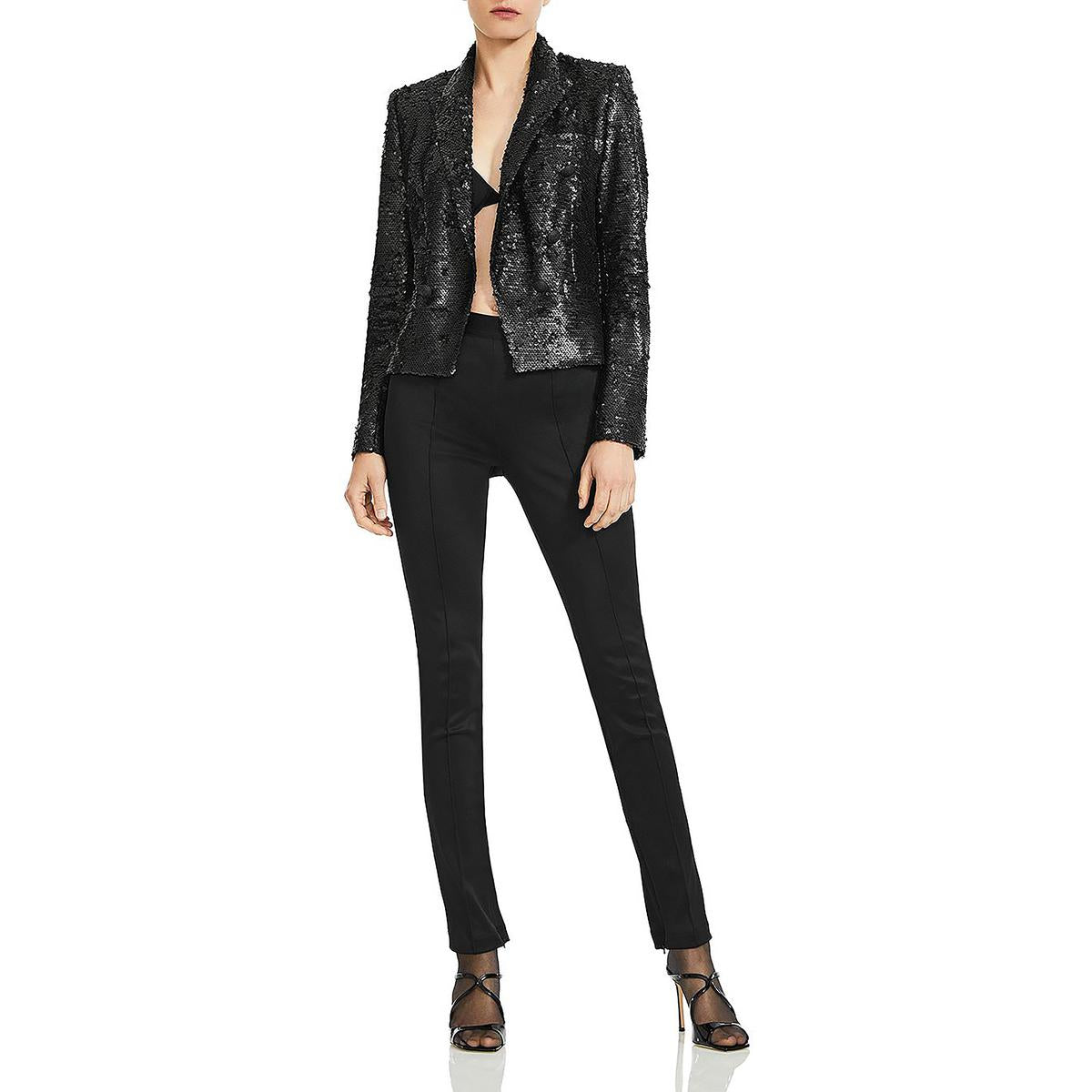 Brooke offener zweireihiger Blazer mit Pailletten
