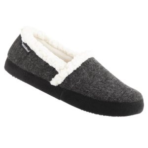 Marisol Damen-Hausschuhe aus Mikro-Veloursleder mit geschlossener Ferse – Schwarz – 7733779103804