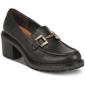 Gemma einfarbige Loafer mit Blockabsatz