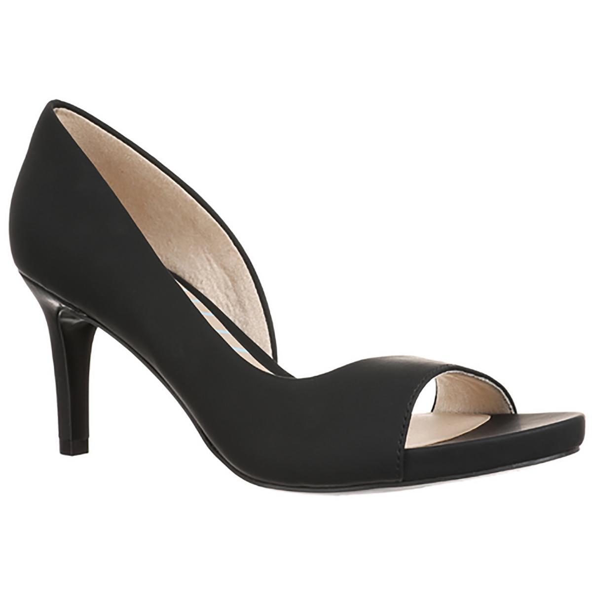Mantra D'Orsay Absatzschuhe – Kunstleder, offene Zehenpartie