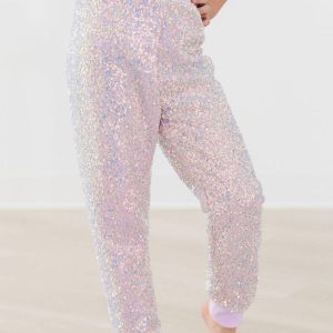 Jogginghose – Lavendel, Pailletten