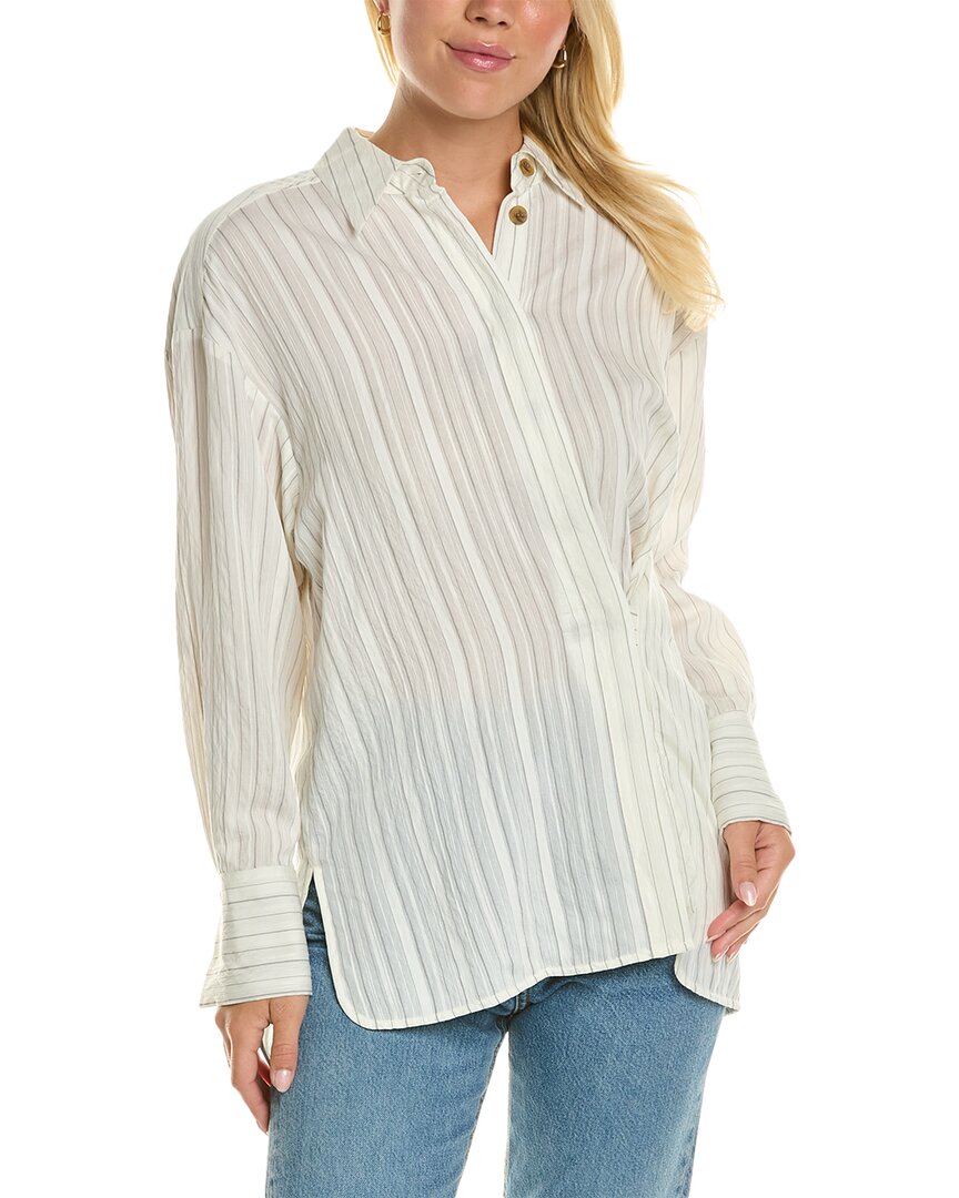 Rebecca Taylor gestreiftes Hemd in Knitteroptik