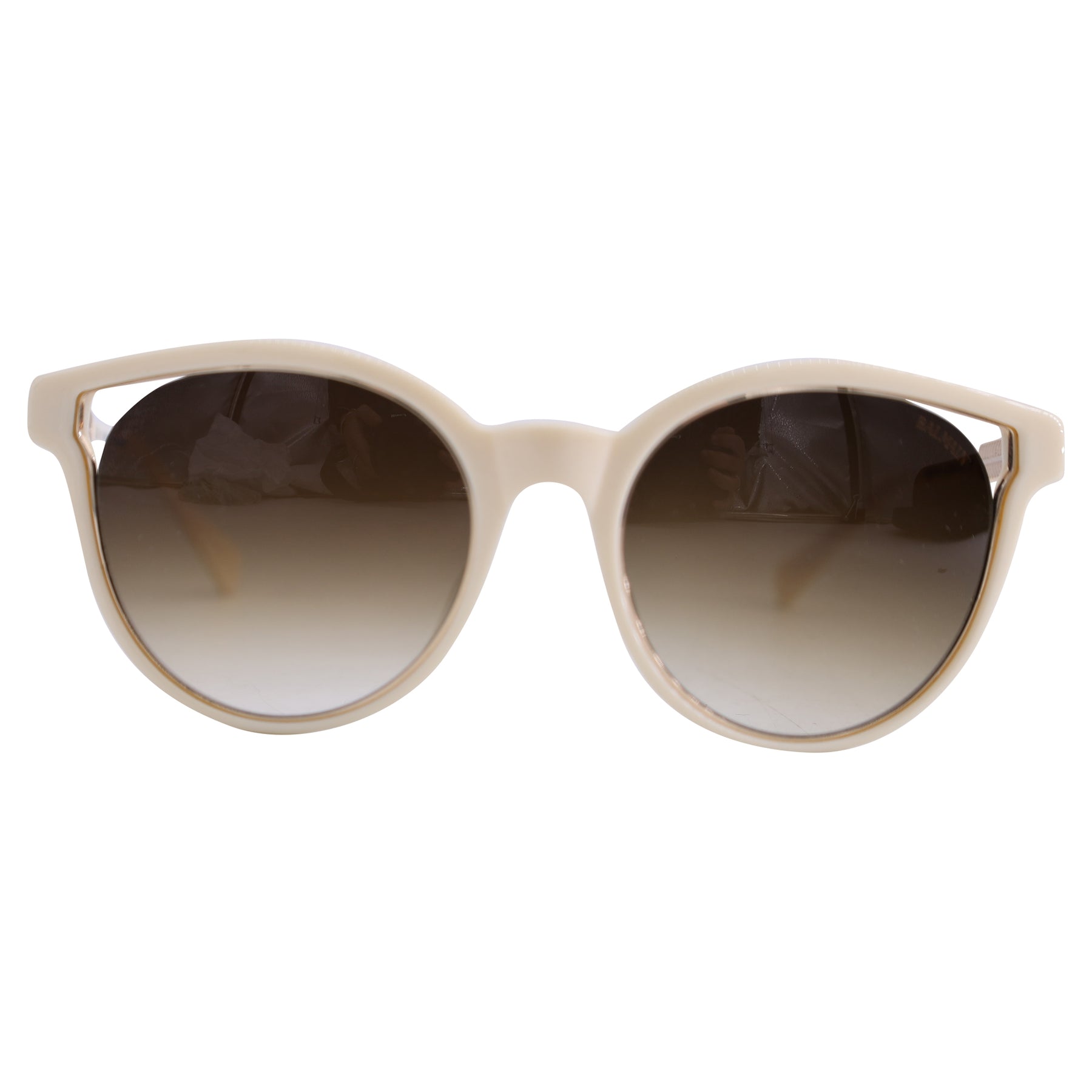 Balmain BL2507 7733645803580 Sonnenbrille – Acetat, runde Form, Weiß