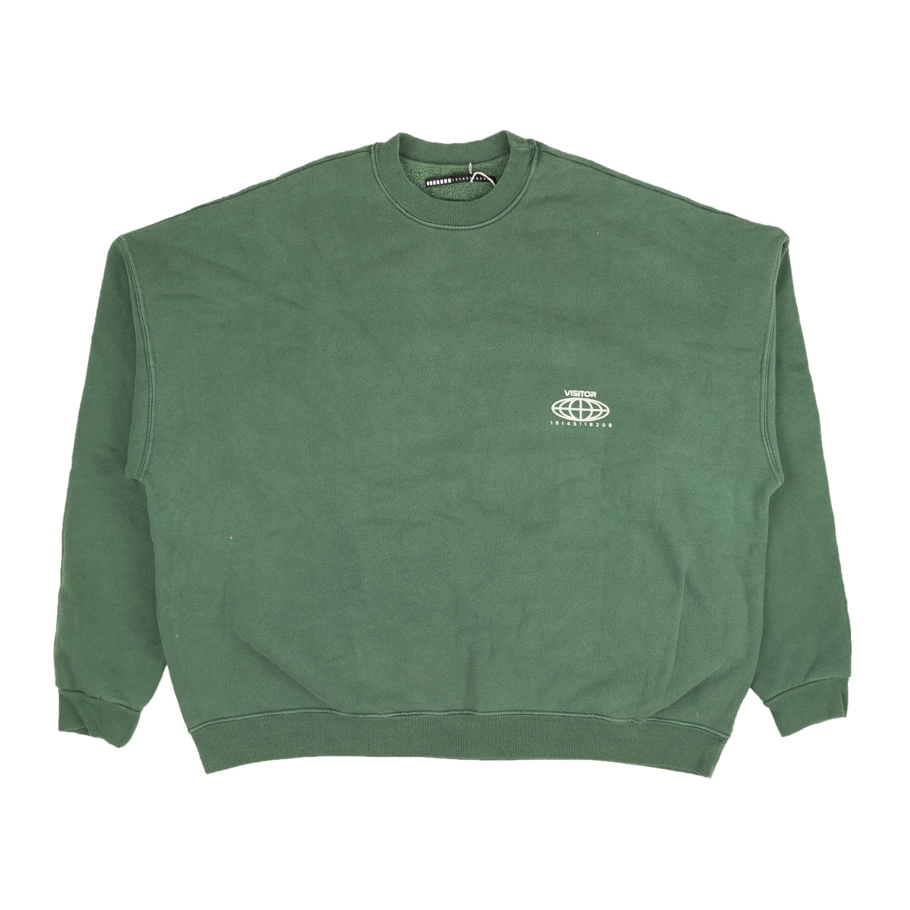Visitor On Earth Sweatshirt mit Rundhalsausschnitt in Grün
