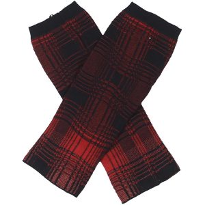 Fingerlose strukturierte Strickhandschuhe