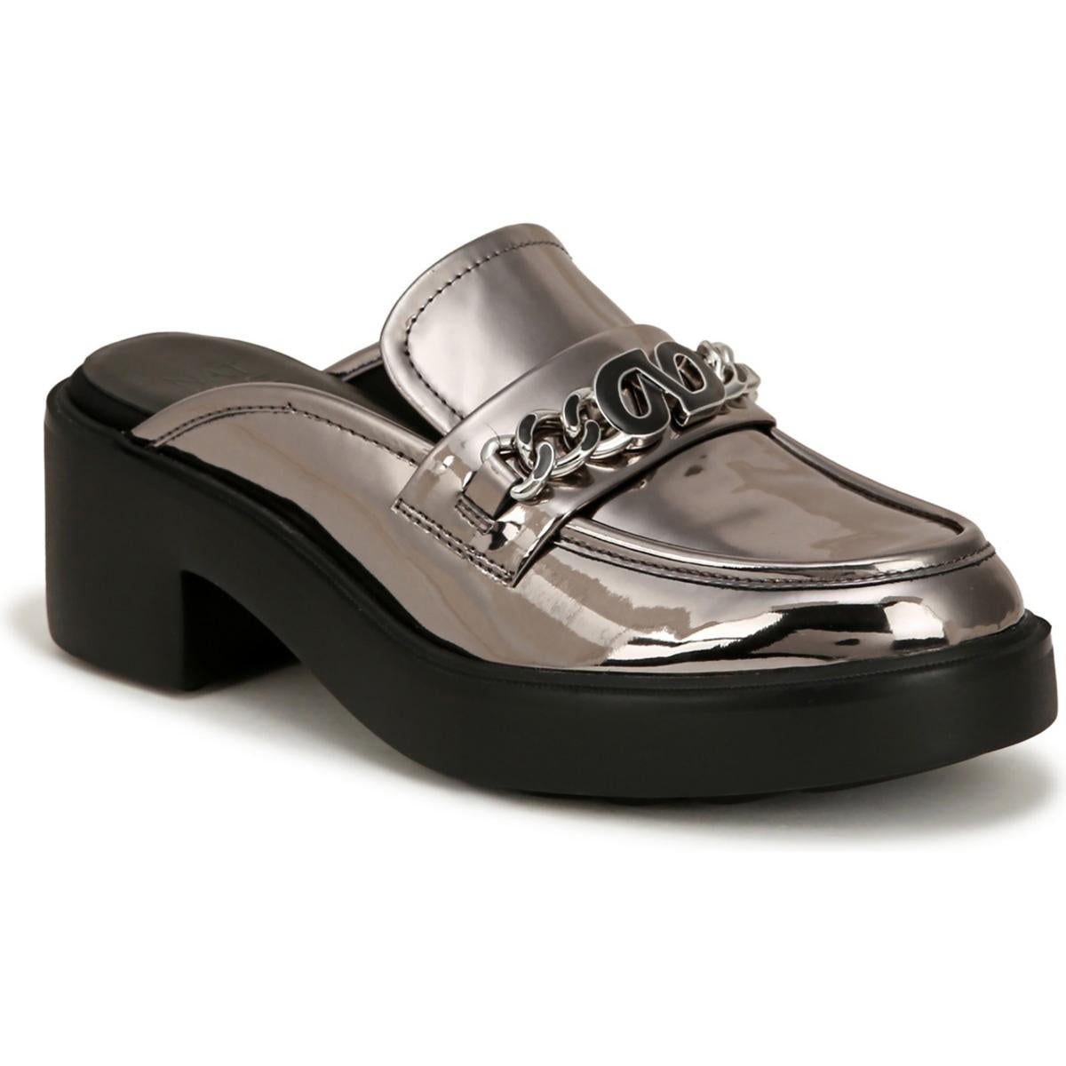 Ayden Mules – Leder, mit Kettendetail