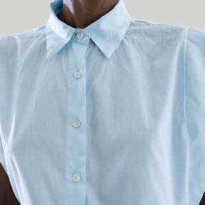 The Perfect Summer Hemd mit Knopfleiste – Blau