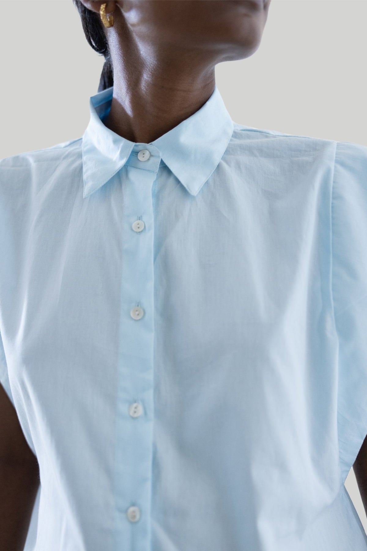 The Perfect Summer Hemd mit Knopfleiste – Blau