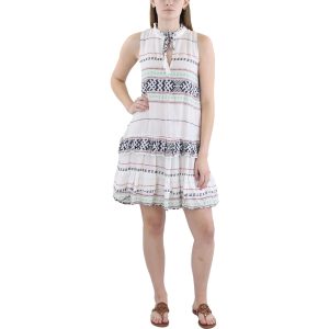 Minikleid – bedruckt, Rüschen