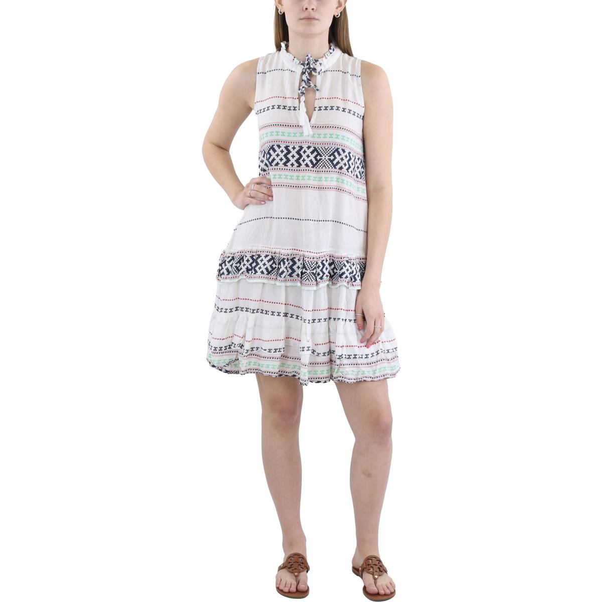 Minikleid – bedruckt, Rüschen