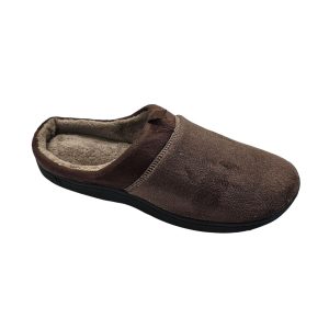 Jared Herren-Clog-Hausschuhe aus Mikrofrottee – Dark Chocolate – 7733820522556