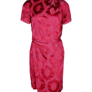 Isabel Marant Servane Mini-Wickelkleid aus roter Viskose